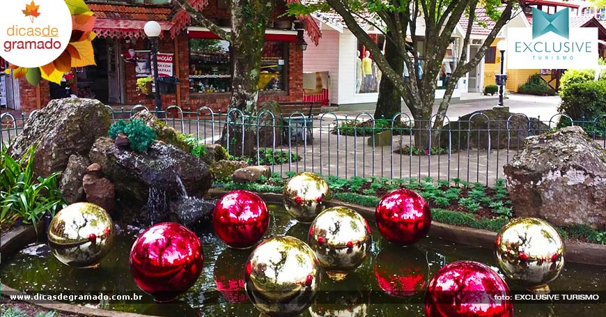 Praça Major Nicoletti já esbanja charme na decoração do Natal Luz de Gramado. Praça Major Nicoletti já esbanja charme na decoração do Natal Luz de Gramado.