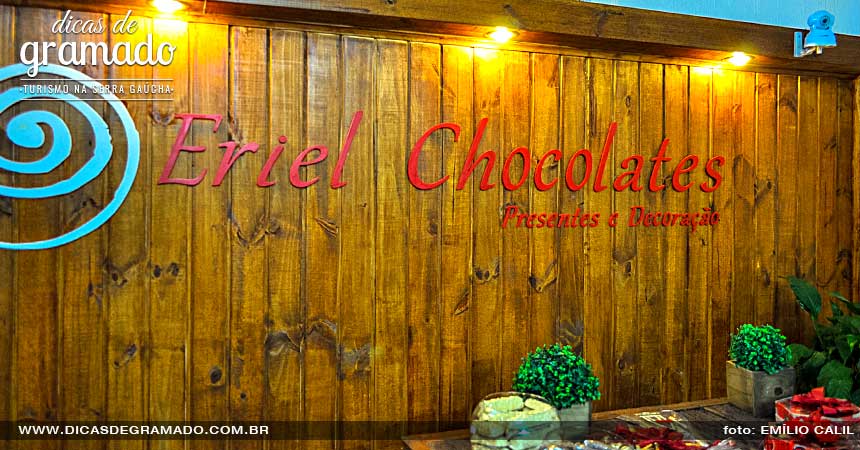 A simpática loja da Eriel Chocolates em Canela. A simpática loja da Eriel Chocolates em Canela.